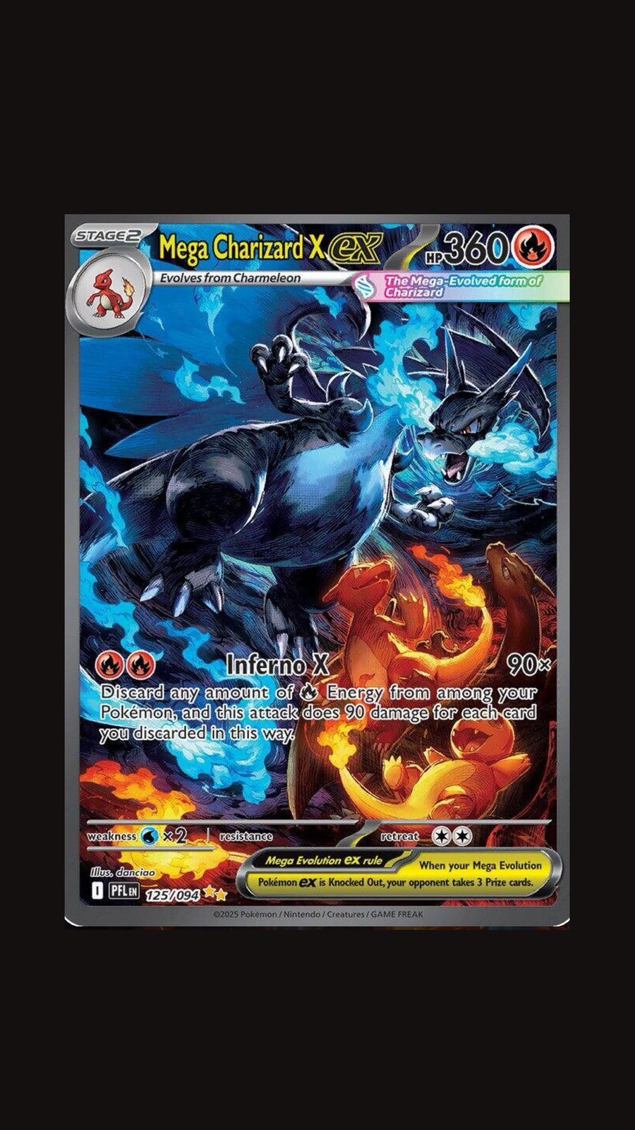 Charizard card before Emberpull