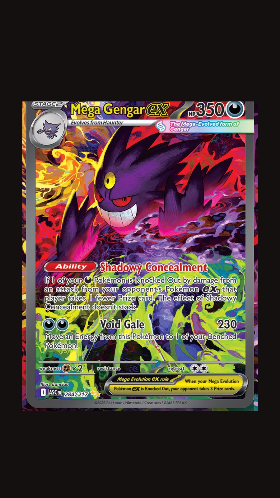 Gengar card before Emberpull
